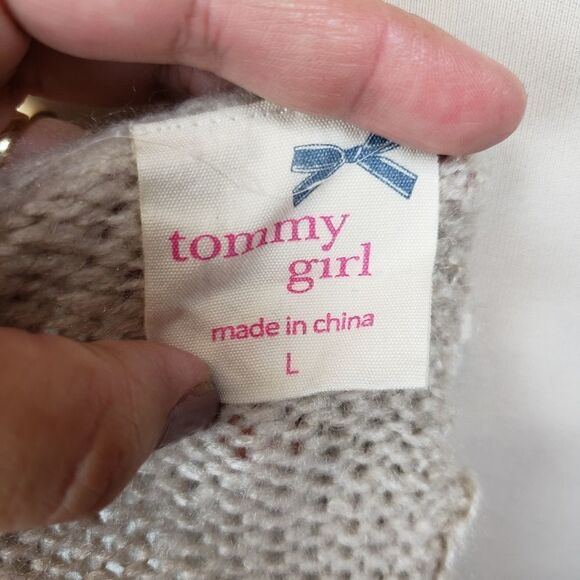 Tommy girl lightweight lace up back sweater tunic - Picture 4 of 6